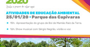 Parque das Capivaras terá atividade especial no sábado (25/01)