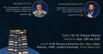 FELIPE TITTO, ATOR, APRESENTADOR E EMPRESÁRIO PALESTRARÁ EM PORTO BELO, NO PRÓXIMO DIA 18