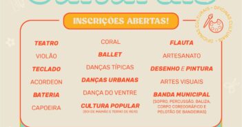 Inscrições para as oficinas culturais estão abertas
