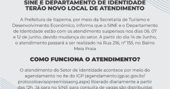 SINE e Departamento de Identidade terão novo local de atendimento