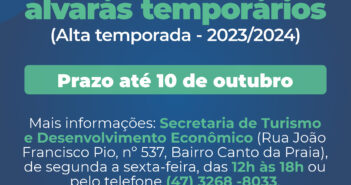 Prazo para renovação do alvará temporário termina 10 de outubro