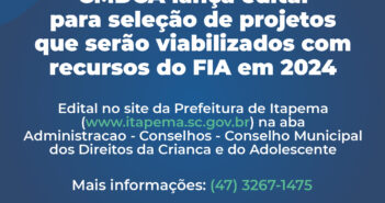 CMDCA lança edital para seleção de projetos que serão viabilizados com recursos do FIA em 2024
