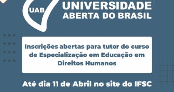UAB tem vaga para tutor para o curso de Especialização em Educação em Direitos Humanos
