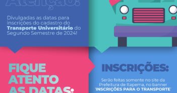 Inscrições para o transporte universitário do segundo semestre de 2024 abrem no dia 15 de julho